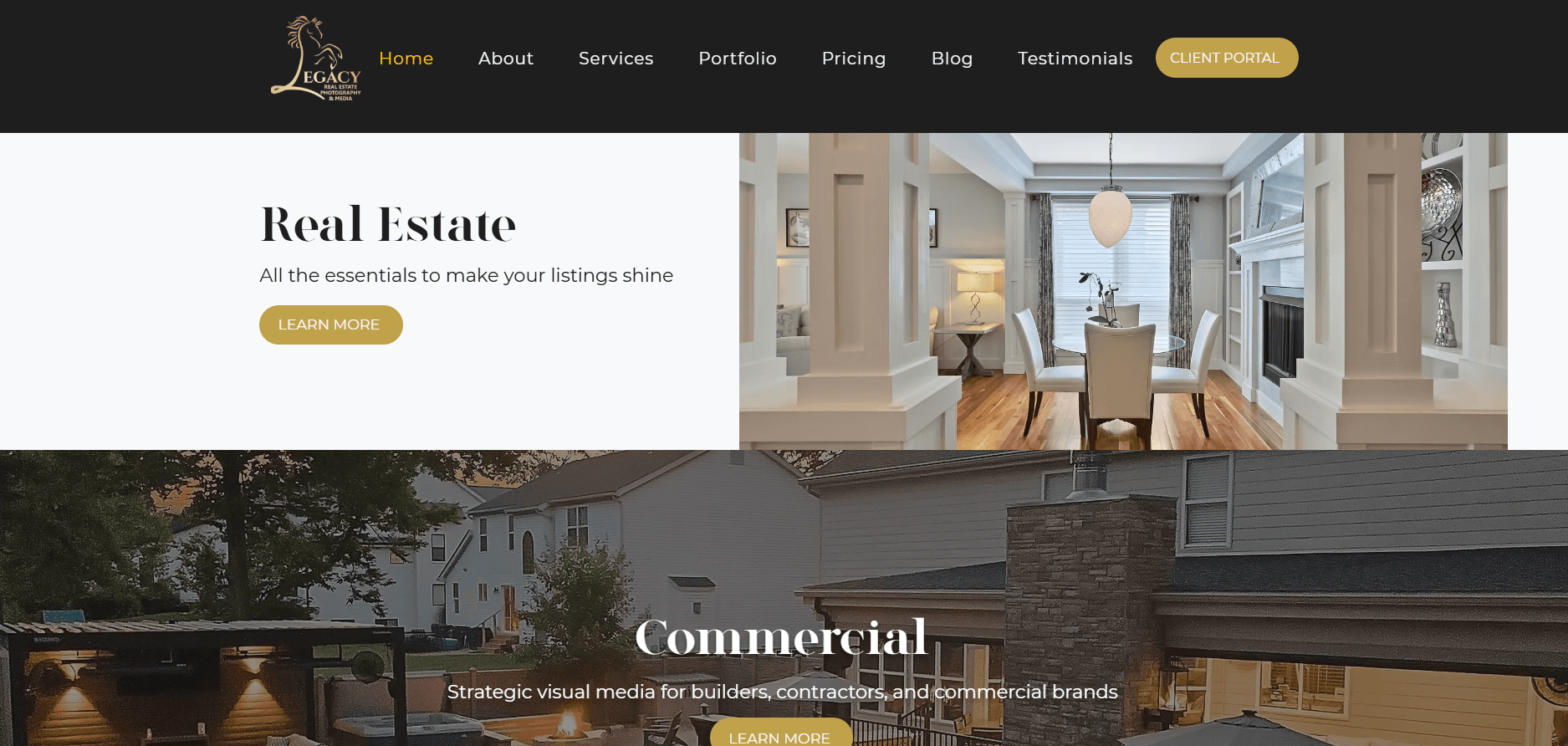 Legacyrephotography – photography & videography service Wix Website
